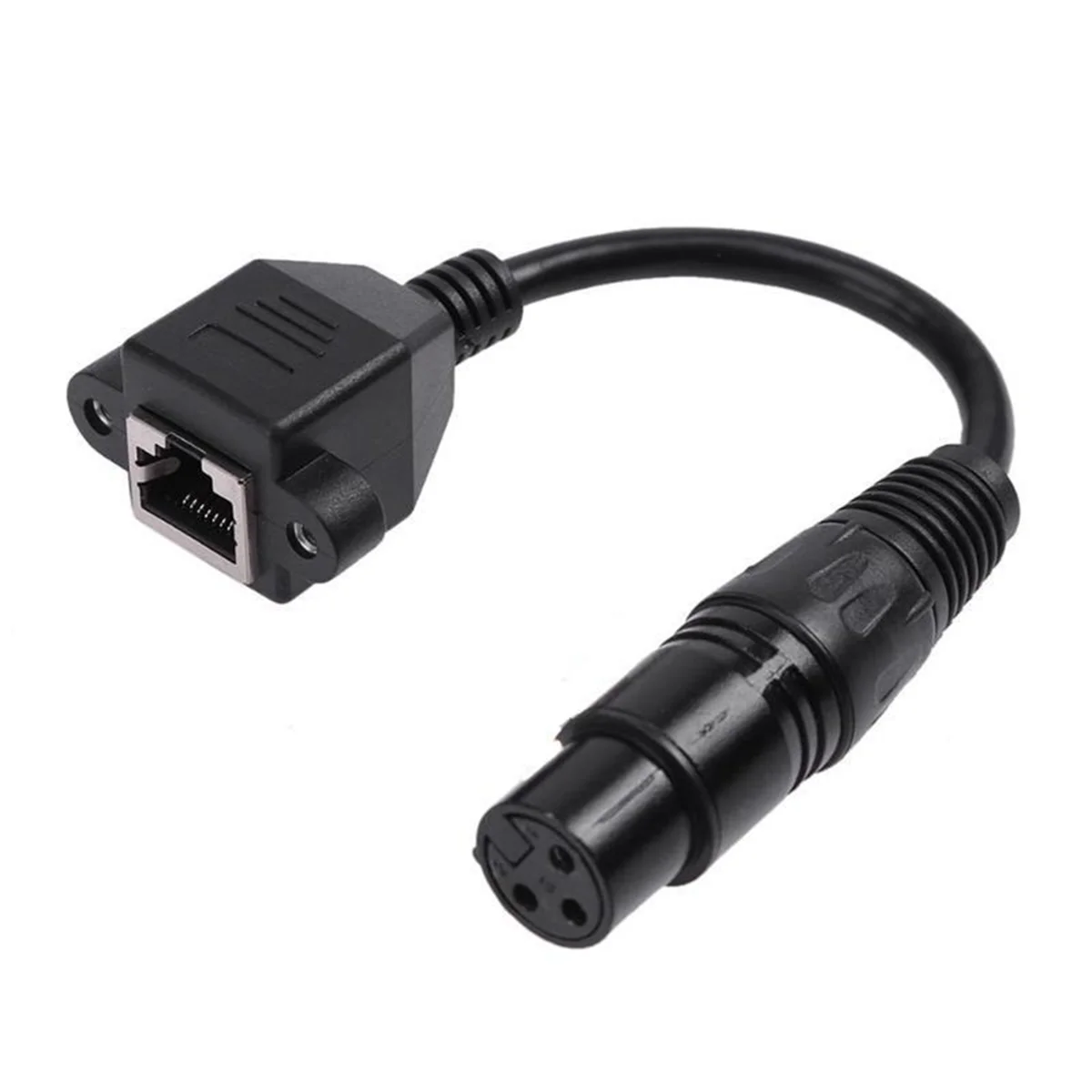 

1 пара адаптеров XLR 3Pin на RJ45, гнездовой адаптер RJ45 на XLR DMX, удлинительный кабель для серии контроллеров DMX-CON