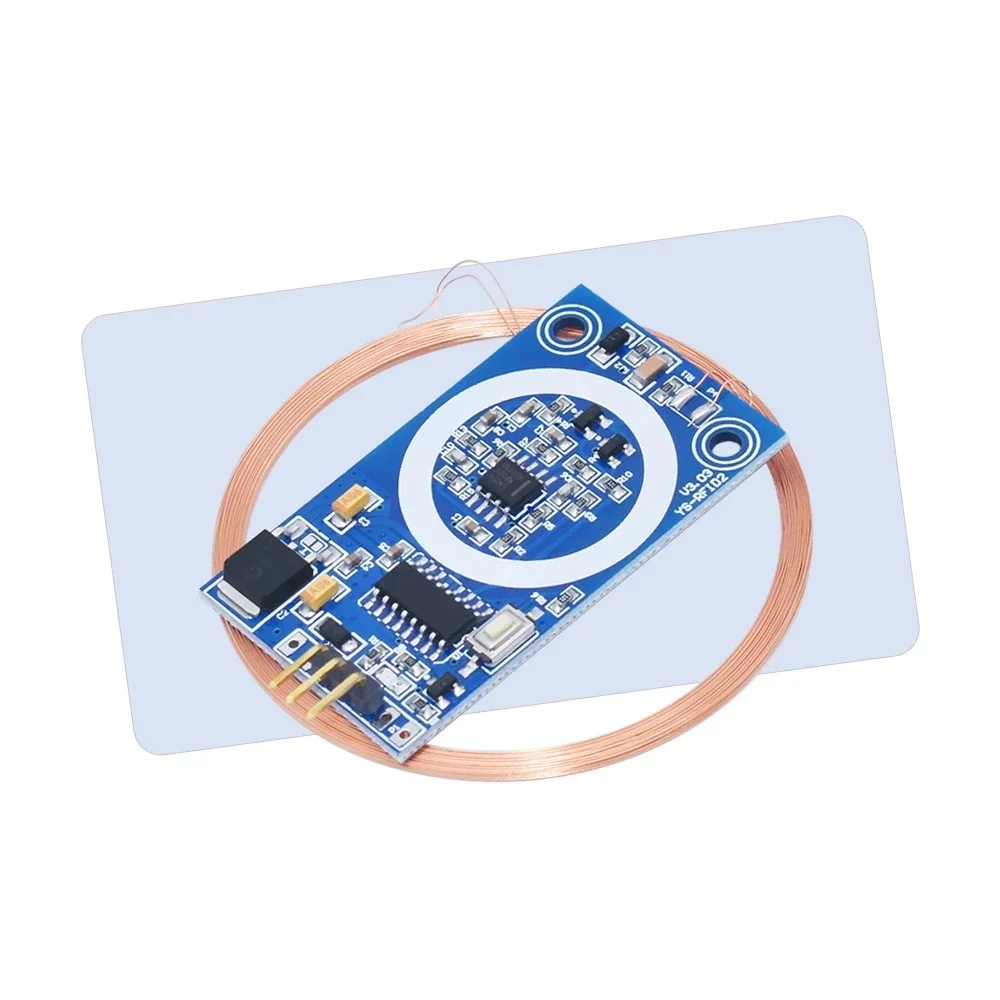 

Card Decoder RFID Reader Module DC 5V 12V ID 125KHz TK4100 RF UART IO Output Board For Access Control DIY Modification