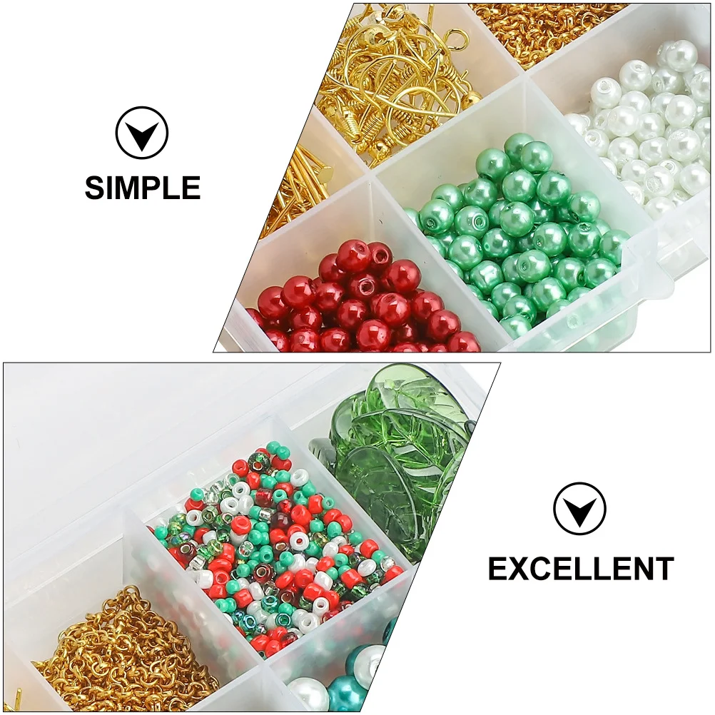 

1 коробка, серьги «сделай сам», бусины, ювелирные изделия, кулон, крючки для сережек, принадлежности для изготовления сережек ручной работы, материал для рукоделия, аксессуары для ушей