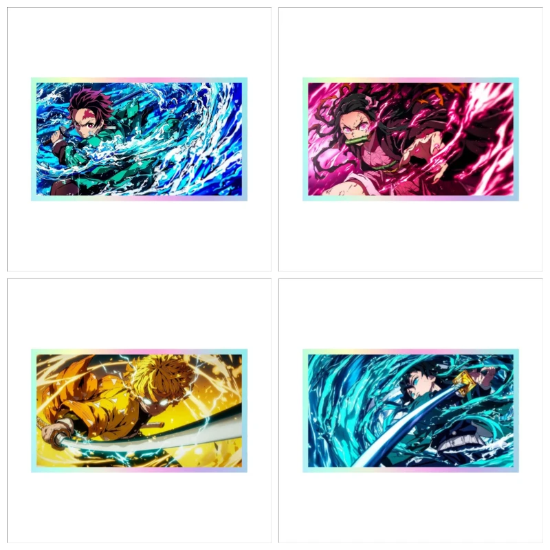 

Акриловые шикиши с персонажами аниме «Истребитель демонов»: Танджиро, Зеницу, Шинобу, Мицури. Коллекционные подарки.