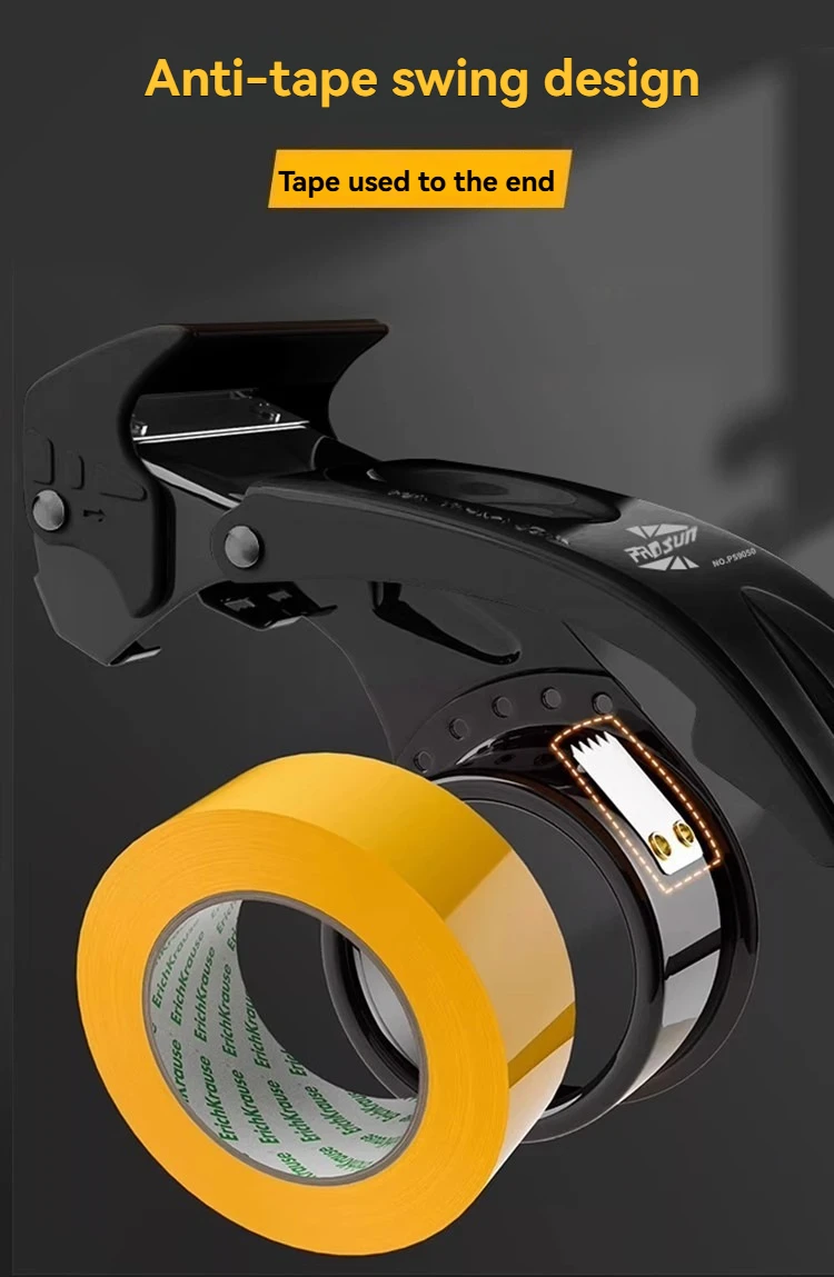 1 Stück Handgehaltene Kartonversiegelungs- und Schneidemaschine, Klebeband-Schneidemaschine, Kartonversiegelungsmaschine, Klebebandhalter, Verpackungsmaschinenwerkzeug – Detail 8