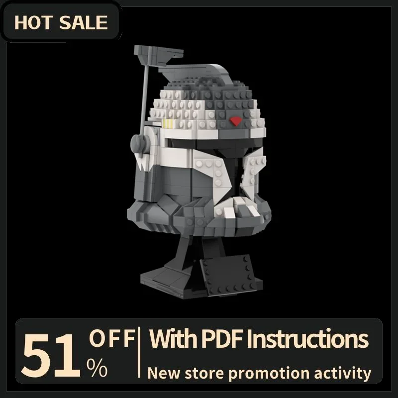 

New 771Pcs Famous Star Battle Movie Moc Commander P1 Helmet Model Building Blocks Diy Creative Ideas Kids Toys Birthday Gifts