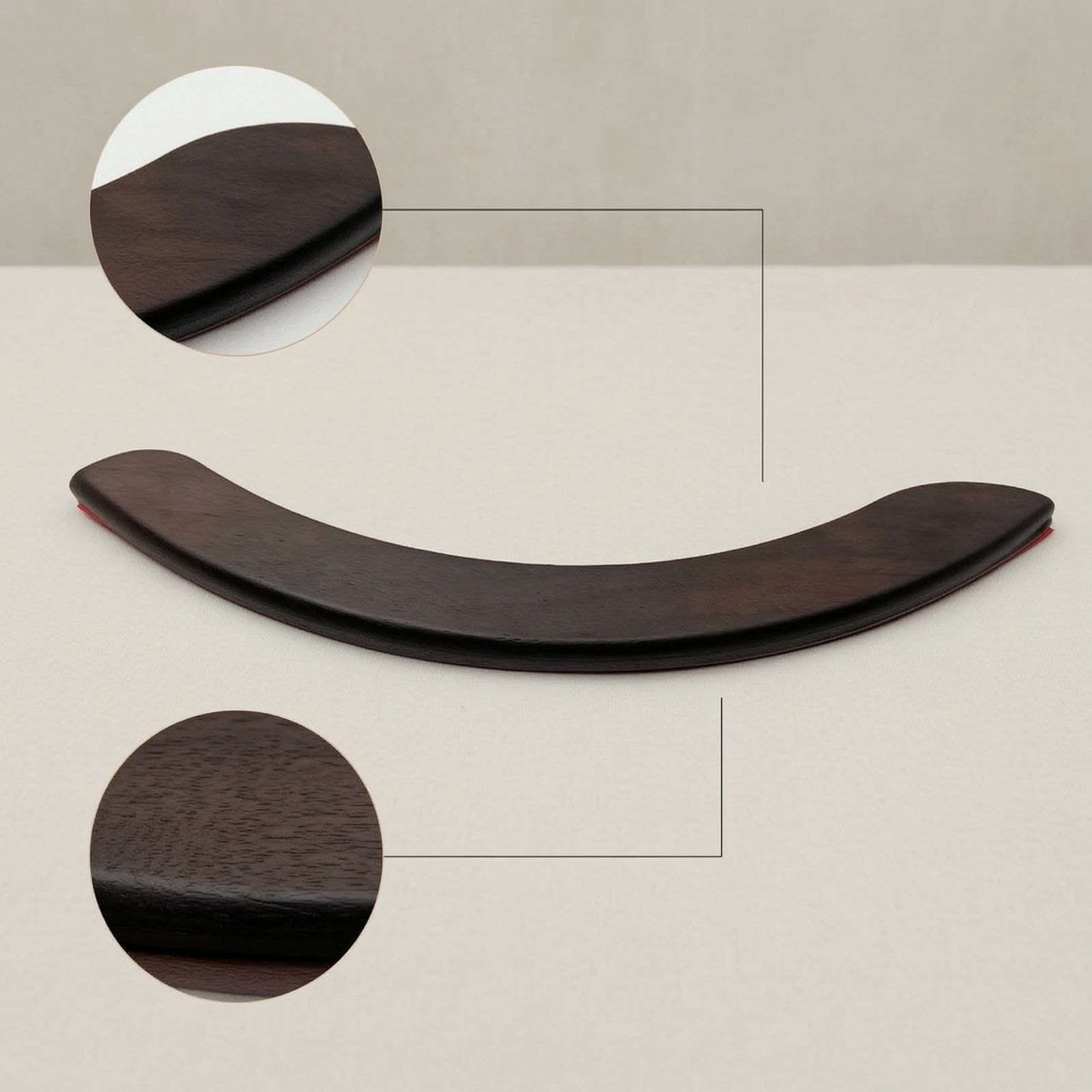 Rosewood Guitar Arm Rest Wooden Guitar Armrest with Adhesive Safeguarding Portable for Guitarists