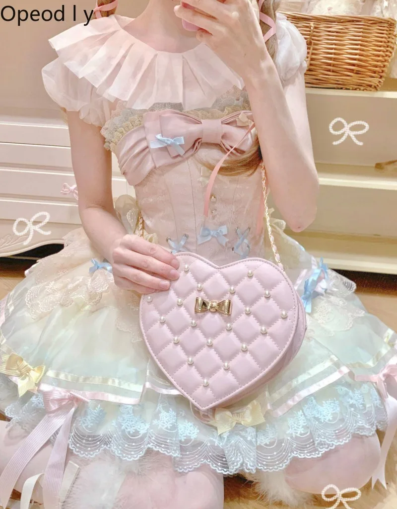original-sweetheart-pearl-rhombus-sweet-messenger-bow-lolita-love-bag-2026-new-cute-girlish-temperament-princess-cosmetic-bag