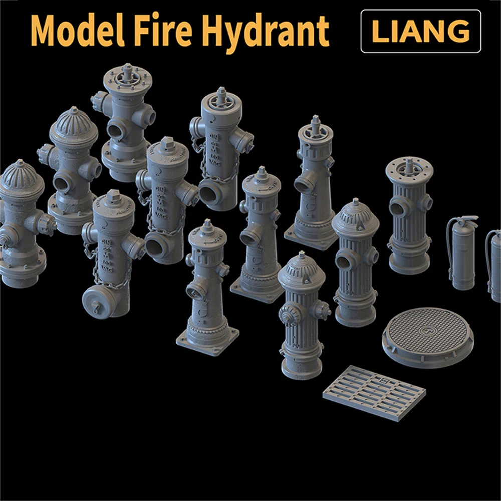 

3D Print Fire Hydrant For 1/35 - Military/Urban Scene Miniature Decoration For 3D Printers LIANG-0602 Model Kits