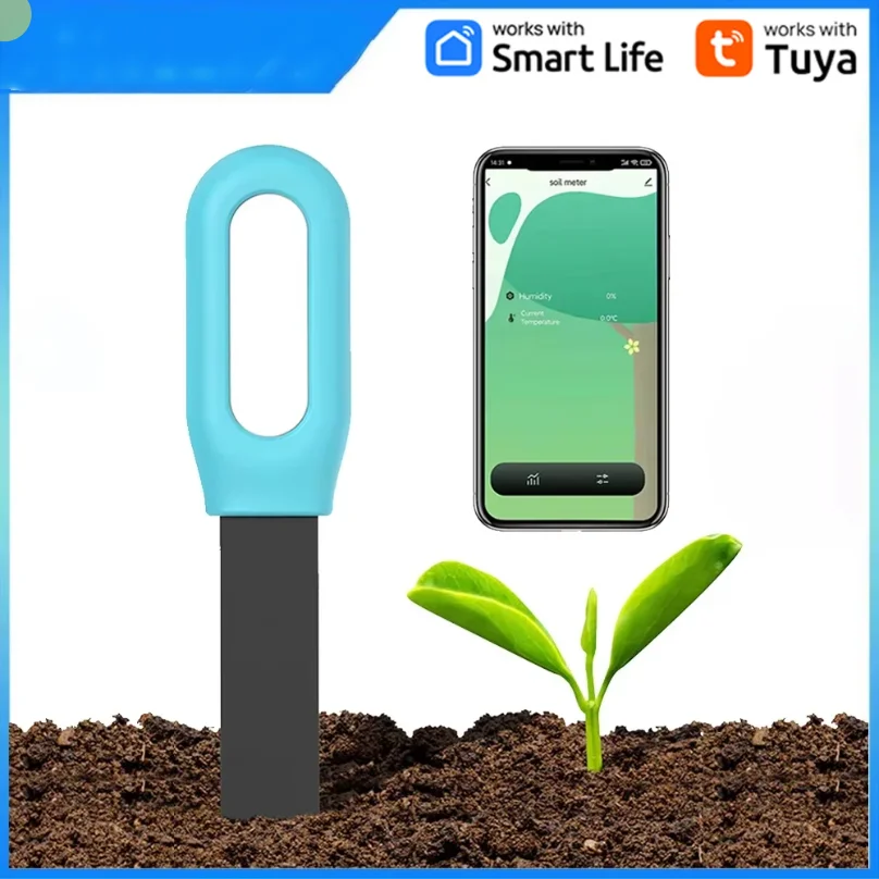 Tuya Smart Bluetooth Soil Tester Temperature and Humidity Meter Thermo Hygrometer Garden Automation Irrigation Detector