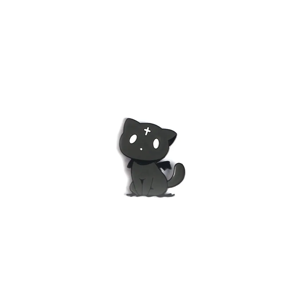 Cartoon Black Cat Chomsuke Badge Brooch Anime Kono Subarashi Sekai Ni Shukufuku Wo Archwizard Megumin ' s Pet Cosplay Lapel Pins