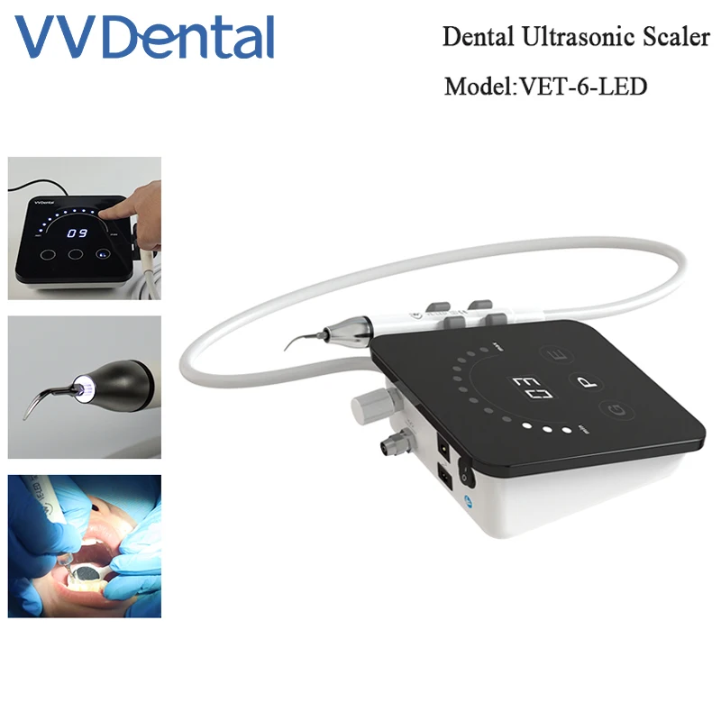 

VVDental Dentist Ultrasonic Scaler Digital Touch Screen Scaler Machine for Remove Calculus Teeth Washing Dentistry Equipment