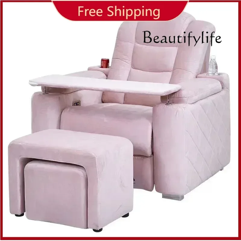 Sofa Nail Art Sofa Single Reclining Electric Multifunctional Massage Cinema Nail Salon Foot Bath Foot Chair
