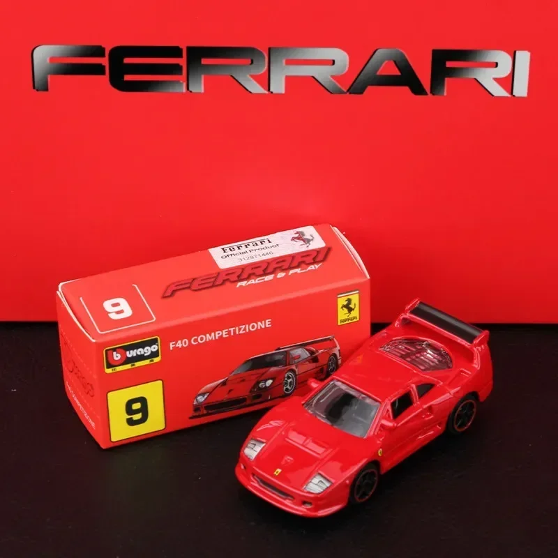 Bburago 1:64 Ferrari Rafa 458 Spider 488 Gtb Sf90 40 Sports Diecast Model Edition Alloy Luxury Vehicle Toy Car Kid Birthday Gift