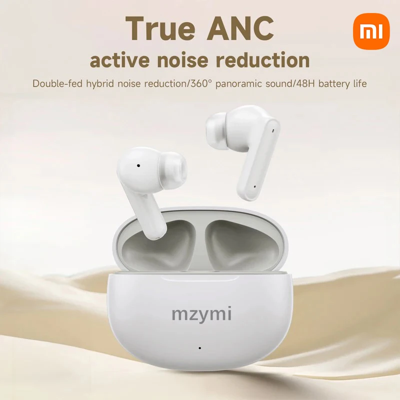 For xiaomi T80S ANC Wireless In Ear Earbuds Bluetooth5.3 Stereo Sound Earphones Active Noise Cancelling Sports Headset With Mic