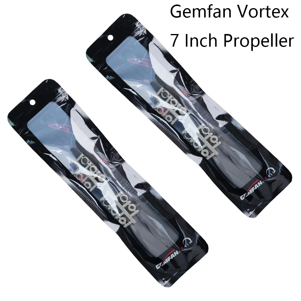 2Pair/Lot Gemfan Vortex 7 Inch Propeller 7X5 7X6 7X7 7X8 7X9 7X10 7X11 7X13 7X15 CW CCW Glass Fiber Nylon Gray Prop for RC Fixed