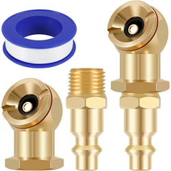 Ball Inflator Air Clamp Kit Brass 1/4 Inch Fnpt Car Tire Air Clamp Inflation Nozzle Air Pump Accessories 300psi