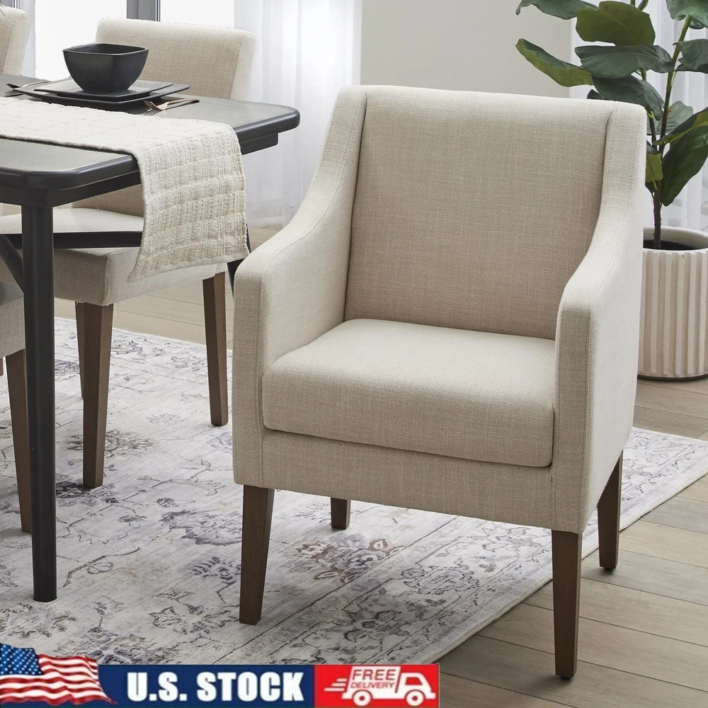 

Современные мягкие обеденные стулья, 2 шт., легко чистящиеся, устойчивые к пятнам, пена высокой плотности, конструкция из твердой древесины, для использования в помещении