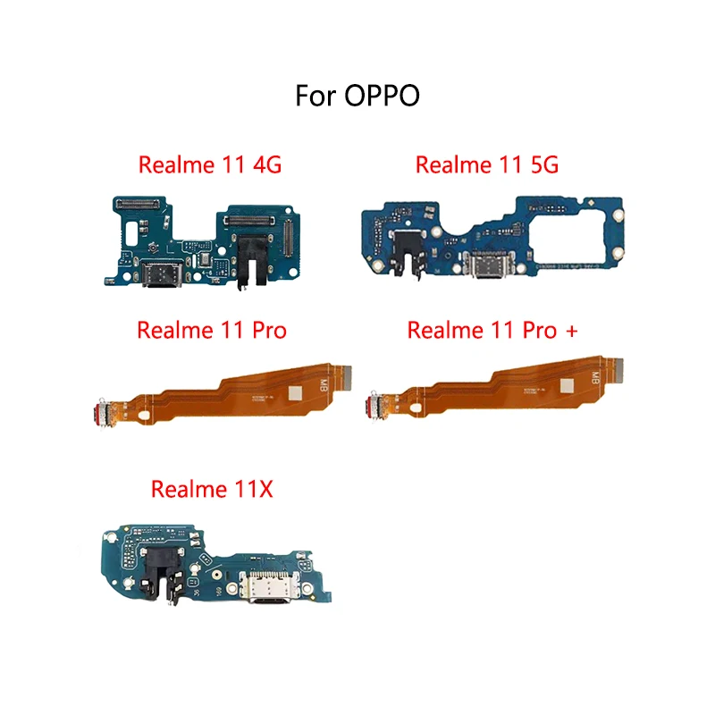 USB Charge Dock Port Socket Jack Plug Connector Flex Cable For OPPO Realme 11 Pro + Plus 11X 4G 5G Charging Board Module