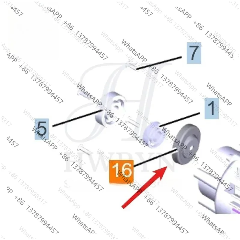11 Degree Wobble Plate D8 for  HD 4/10 EX Plus Classic Swashplate Spare Parts 9.750-884.0