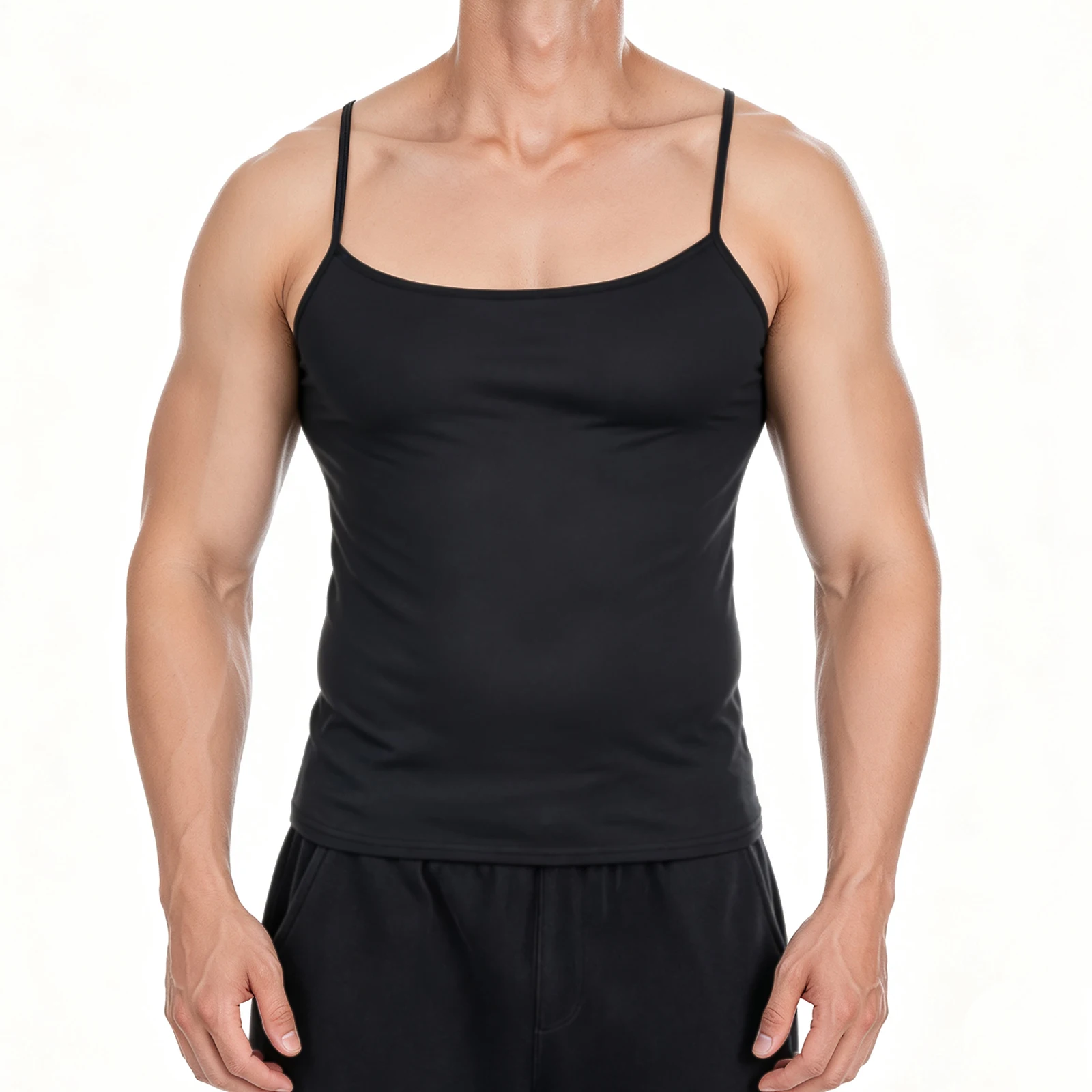 Trainings-Unterhemd Sommer Herren Sport Gym Slip Tanktop Ärmelloses Jogging Fitness Weste Muskel Slim Fit Oberteil Bodybuilding Shirt – Detail 13