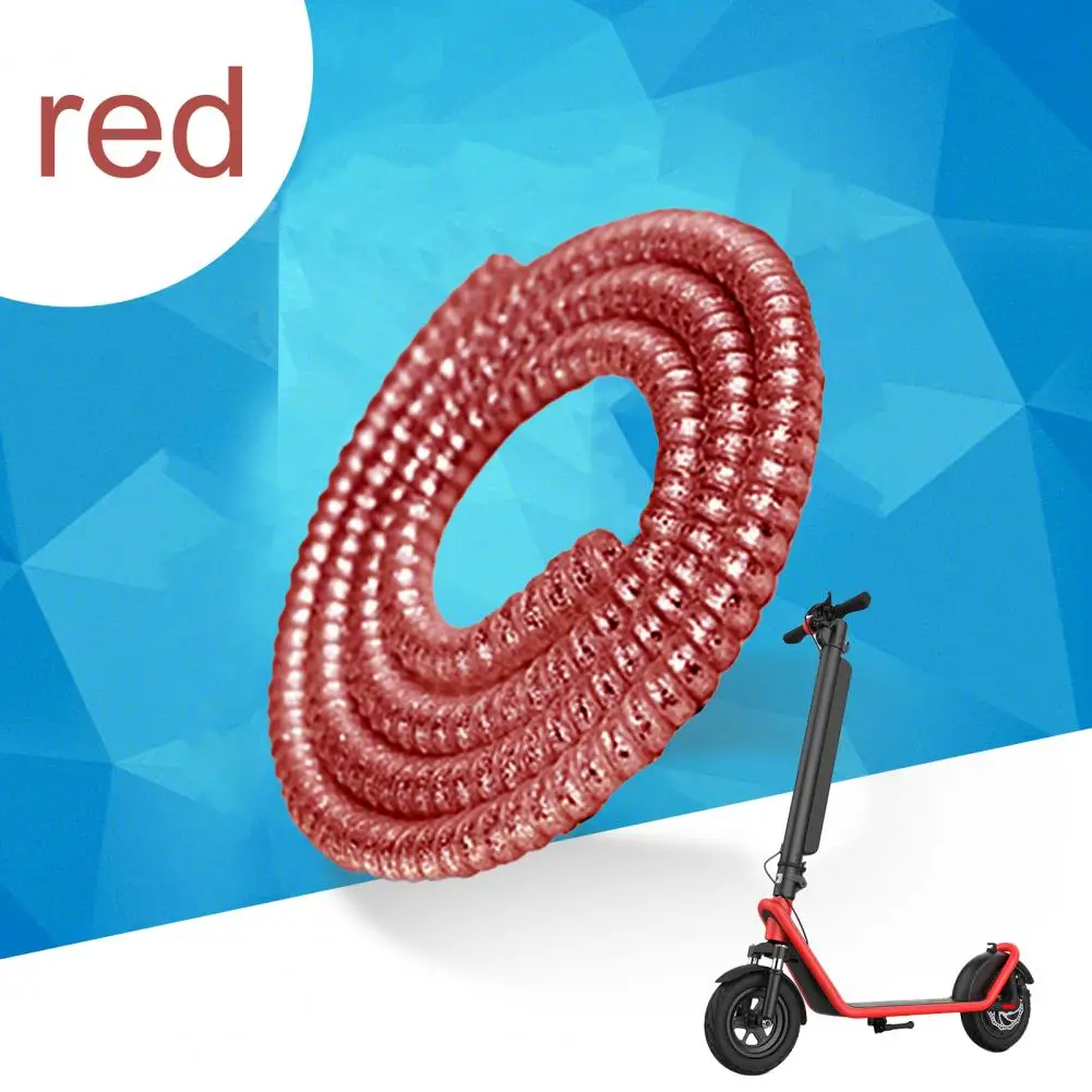 Scooter Line Protector  Universal Free Cutting Seamless Fit  6mm/1m Electric Scooter Line Protector Spiral Pipe