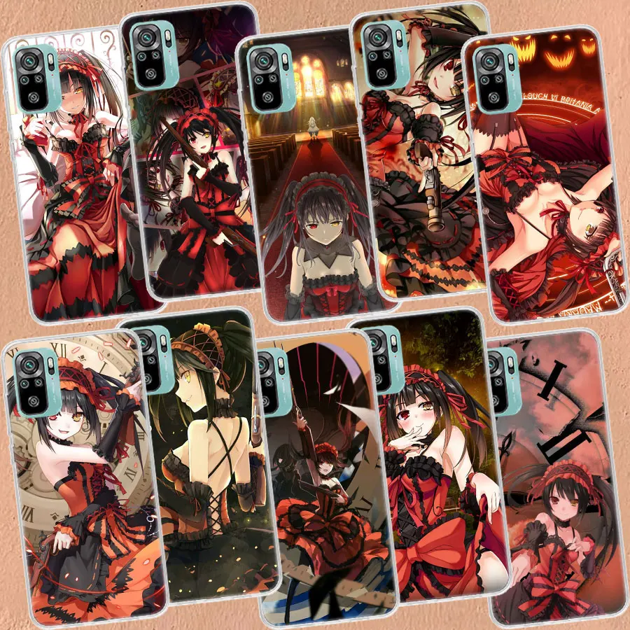 Date A Live Tokisaki Kurumi Phone Case For Redmi Note 14+ 13 Pro Plus 5G 12 12C 10 9 8 7 10A 10C 9A 9C 9T 8A 7A K60 K70 Cover Ca