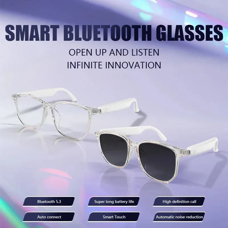 النظارات الذكية لتسجيل الفيديو AI Bluetooth Call Translation Voice Assistant Glasses #2
