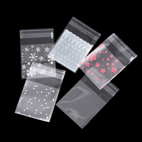 100Pcs/Lot Plastic Transparent Candy Cellophane Self Adhesive Bags Jewelry Storage For Party Pouch Christmas Gift Packaging Bags