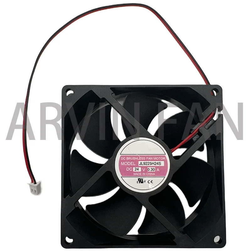 

JL9225H24S DC 24V 0.30A 9.2CM 9225 92mm Welding Equiment Machine Ultra-Quiet Inverter Cooling Fan