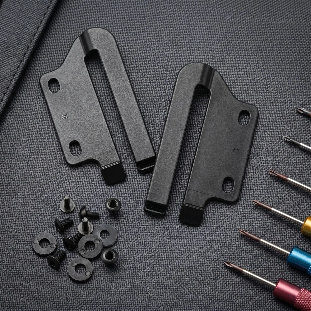 1 Pair K Sheath Waist Clip Holsters Clamp with Screws Camping Parts Each Clamp Comes with 2 Sets of Screws