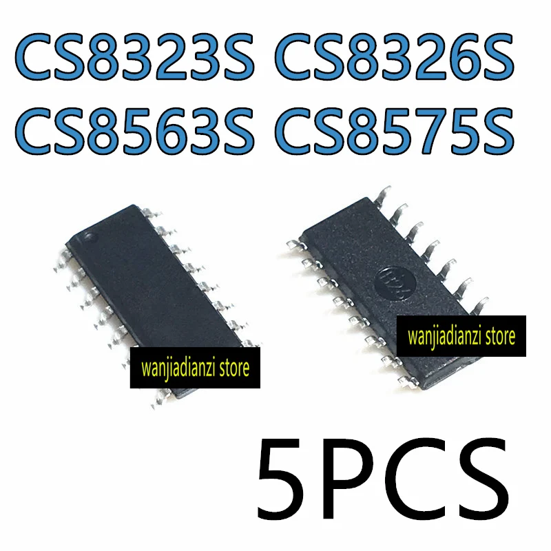 5PCS CS8323S CS8326S CS8563S CS8575S  SOP16 R class audio power amplifier IC chip integrated block