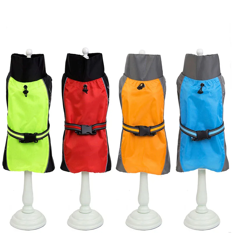 Dog Raincoat for Small Large Dog Cat Clothes S-9XL Waterproof Pet Apparels Reflective Chihuahua Clothing Pug Coat Pet Supplies