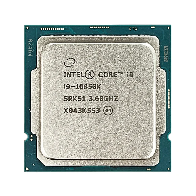 Core i9-10850K NEW for i9 10850K 3.6 GHz Ten cores-Core 20-Thread CPU Processor L3=20M 125W LGA 1200 but no fan