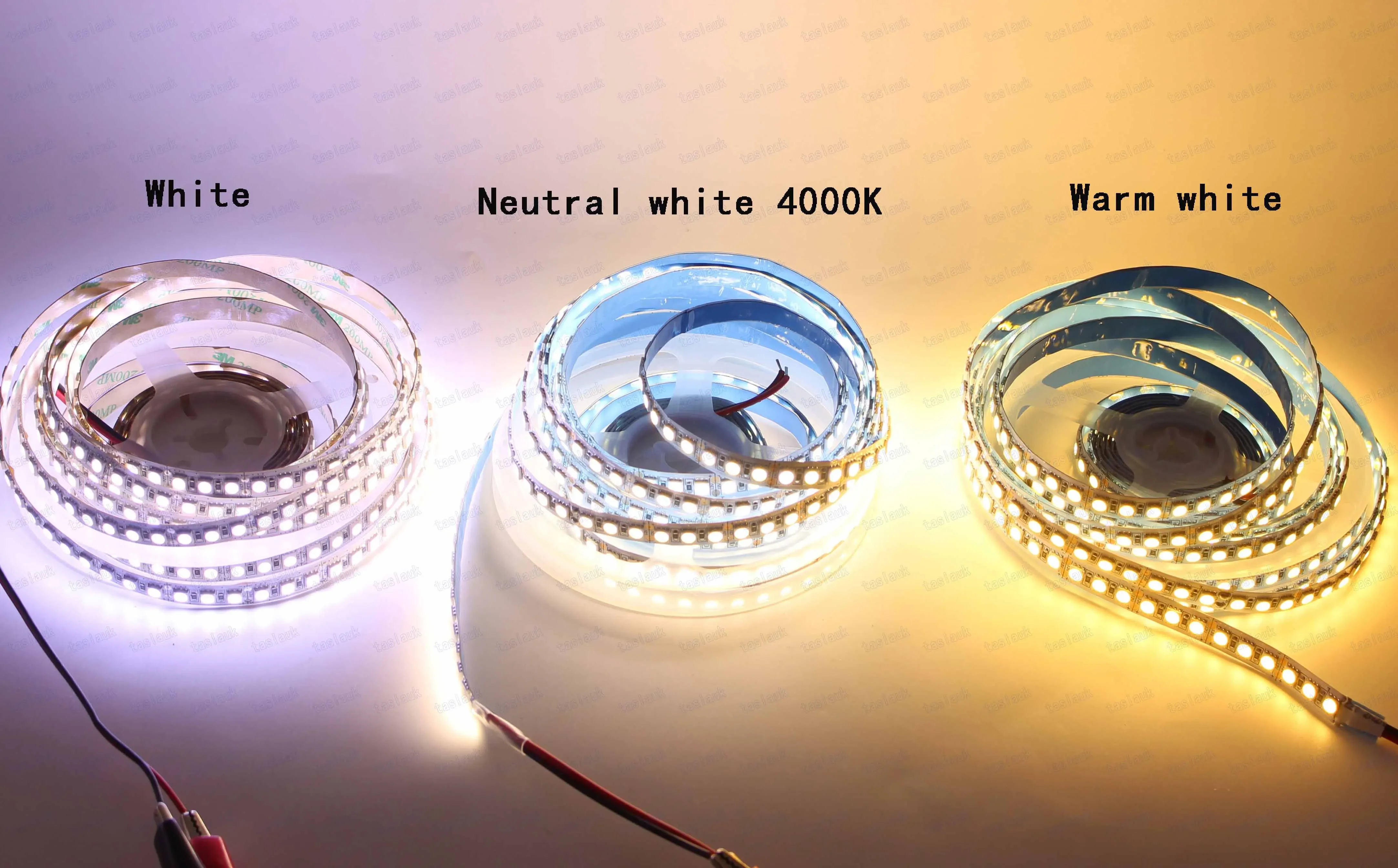 DC12V 24V RGBW RGBWW RGB Color 5050 LED strip tape 600LED/5M 120leds/M white 6000K /warm white 3000K 4000K Neutral white  RGB