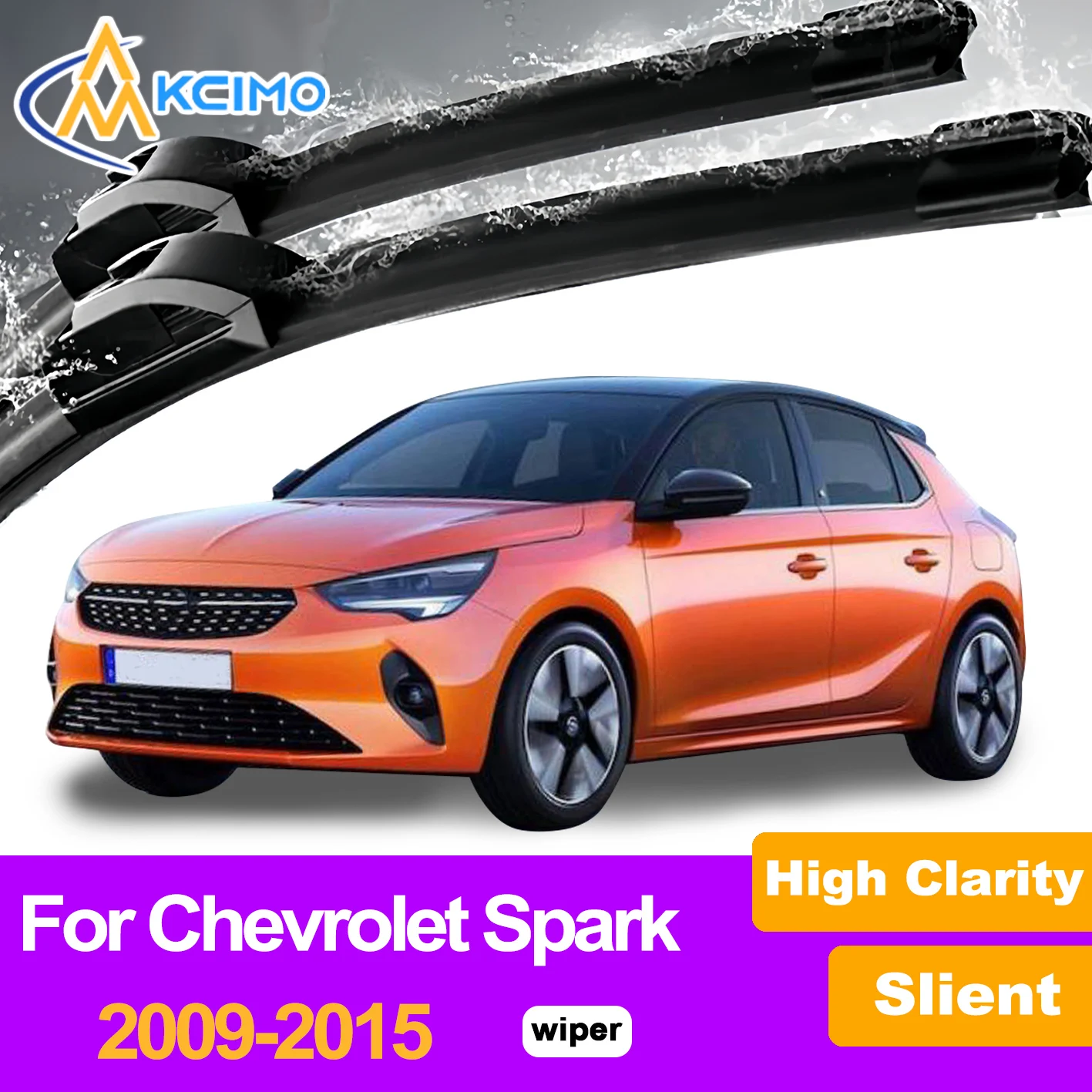 

2Pcs Front Windshield Wiper Blades For Chevrolet Spark 2009-2015 Windscreen Window Car Accessories