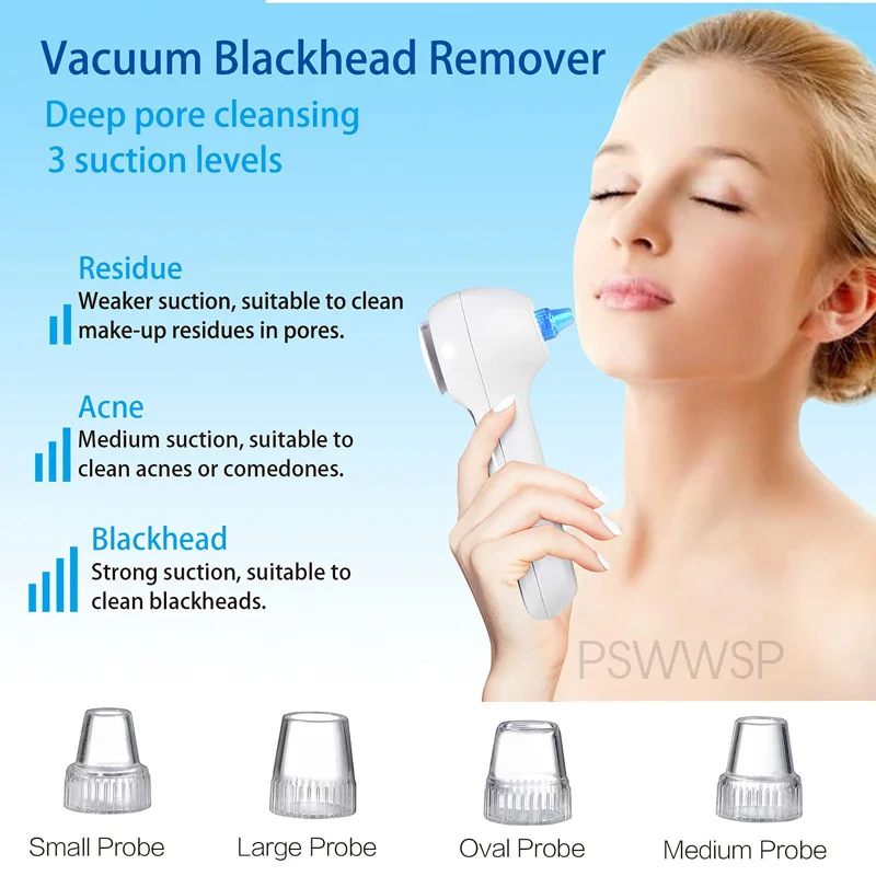 NEW Electric Cleansing Brush Blackhead Remover Pore Vacuum Cleaner Deep Cleansing Facial Treatment Blackhead Remover