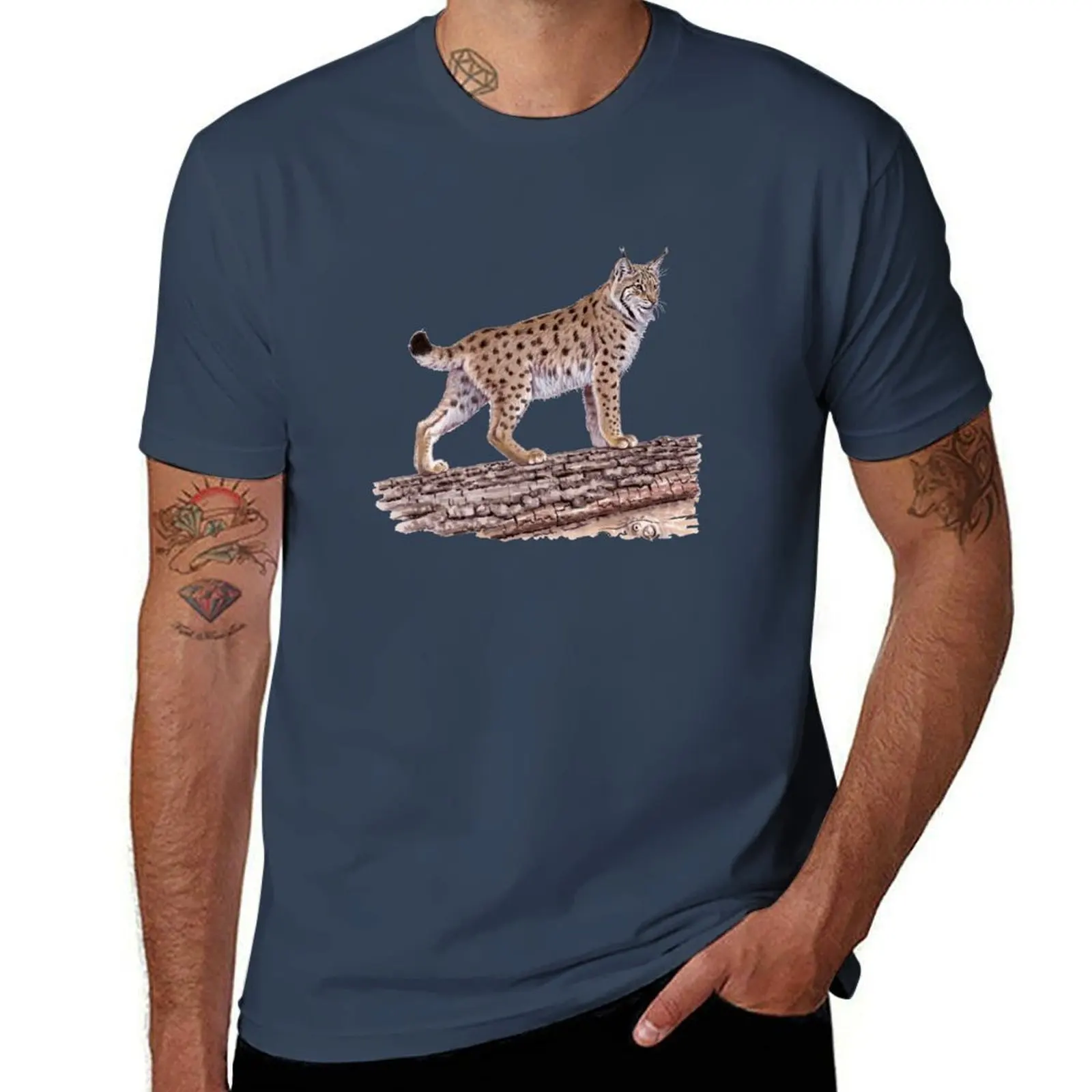 

Eurasian Lynx T-Shirt t shirt personalised man t shirts graphic T-Shirt