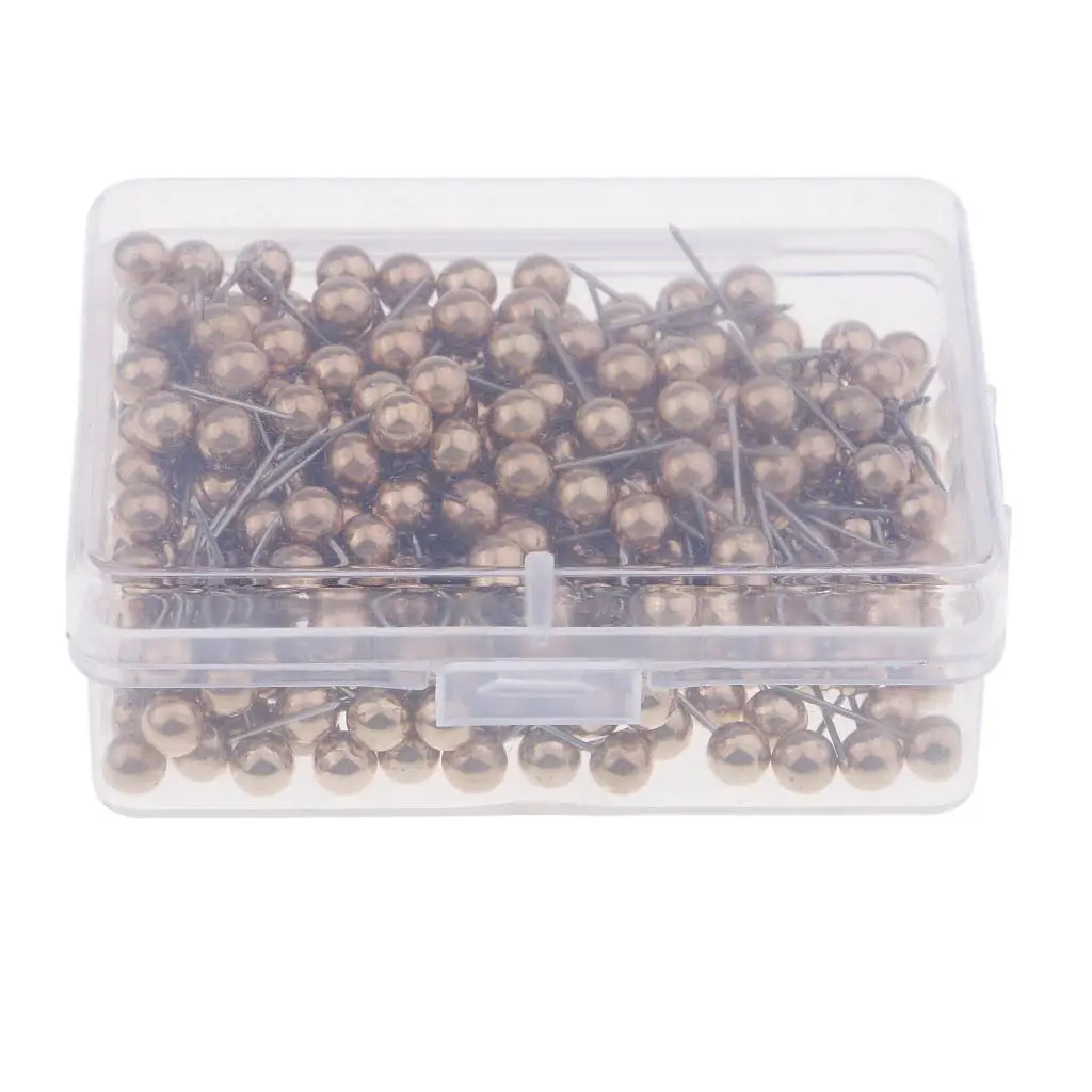 Plastic Push Pins Miniature Metal Thumbtack Marking Pins Set for Home Office Message Board Wall Decoration