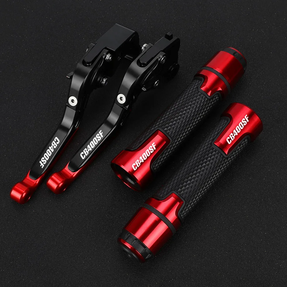 Motorcycle Adjustable Brake Clutch Levers & Handle Handlebar grips For Honda CB400SF CB400SS CB400F CB400 CB 400 VTEC CB1 CB 400