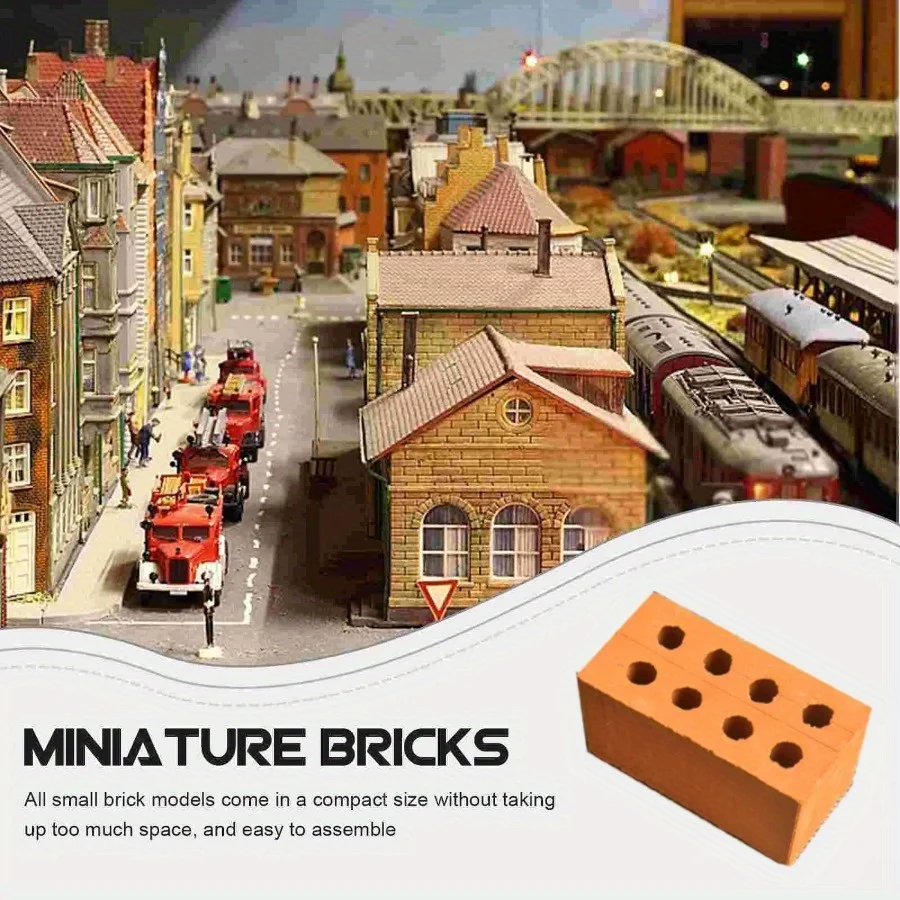 50 \ 100 قطعة من الطوب الصغير الحرف المصغرة الاصطناعية اليدوية تخطيط الديكور الطين رمل الجدار-اليدوية ميسون لتقوم بها بنفسك منزل Buildi