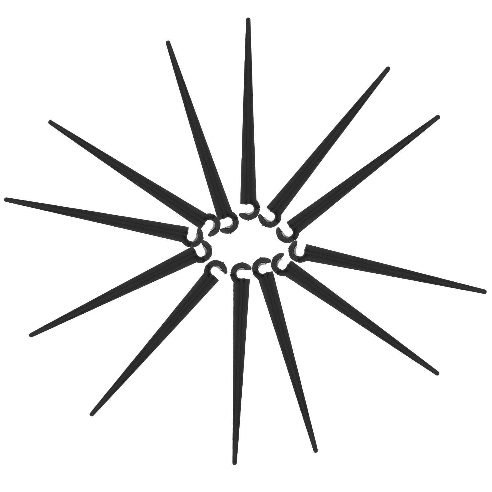 

50 Pcs Irrigation Fixed Stakes Drip Support Stakes 4 7mm Tube Ground Rods Garden Tools ABS Plastic Pegs Fixing Parts