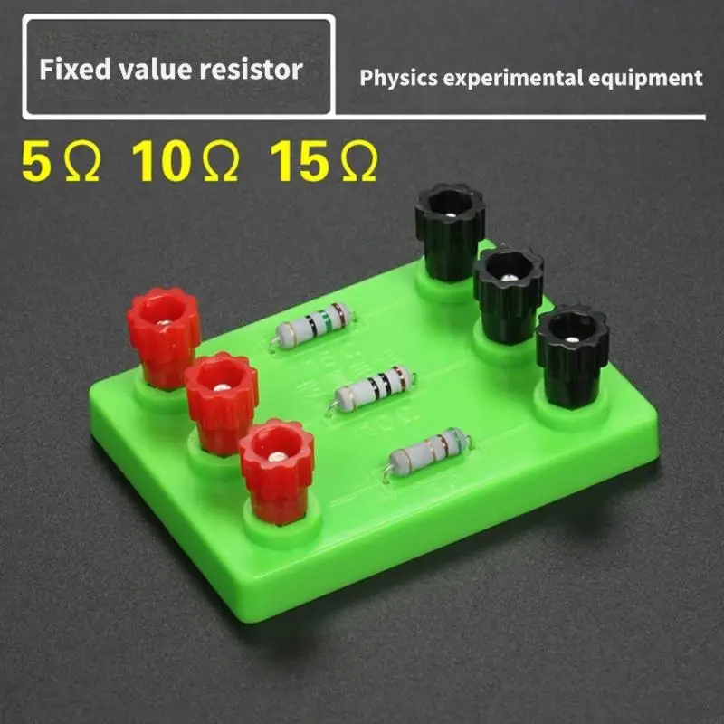 Y4QF Physics Experiment Kits Physical Fixed Resistance 5/10/15 Ohm STEM Learning Toy Inspire Hands On Skills for Kids