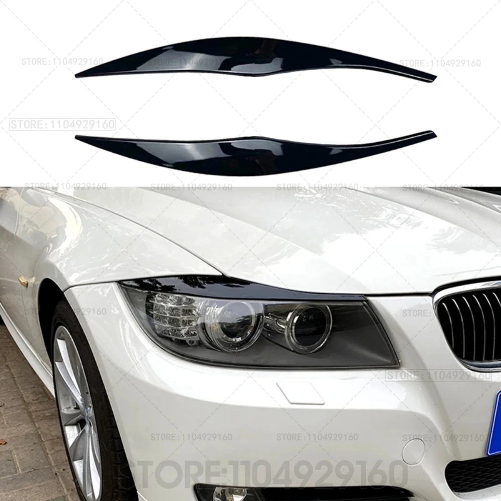 

Глянцевые черные фары из АБС-пластика для BMW 3 серии E90 E91 2005 2006 2007 2008 2009 2010 2011 Седан/Туристические наклейки