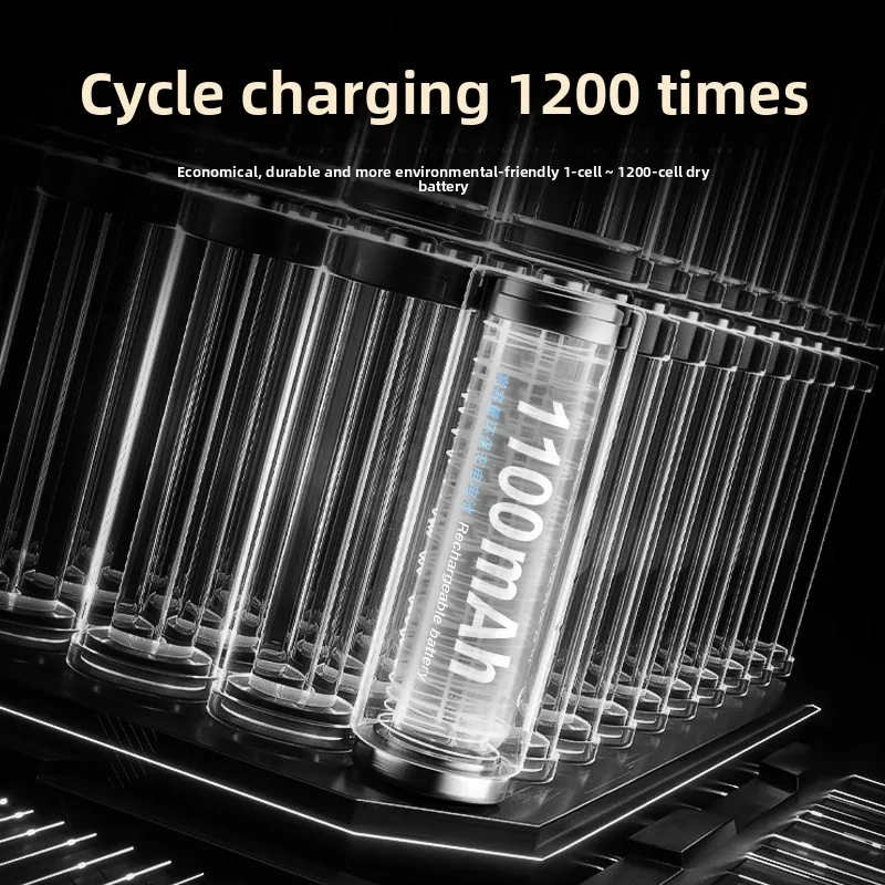 In Stock AAA 1100mAh 1.2V NIMH Rechargeable Battery for Toy Car Remote Control Wireless Mouse Keyboard Alarm Clock Calculator