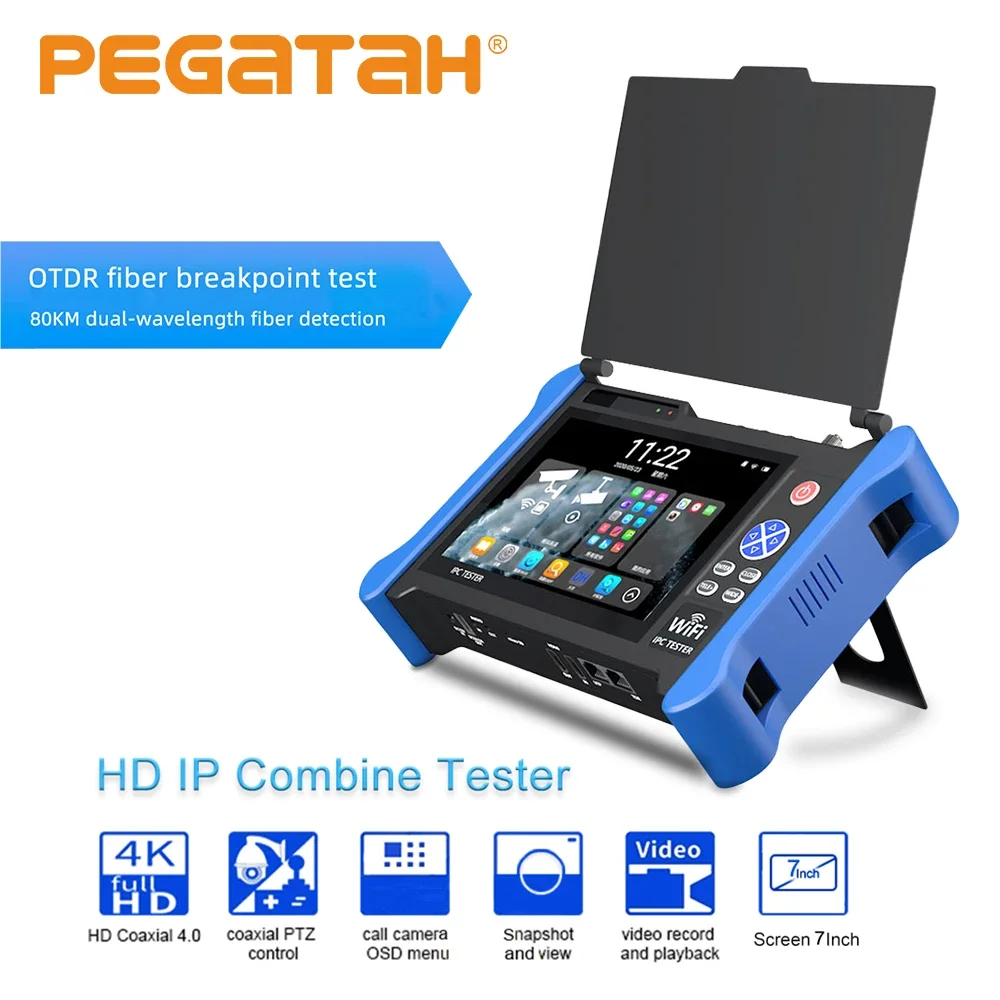 4K CCTV IP Camera Tester VOR OTDR IP AHD CVI TVI SDI CVBS Camera Tester CCTV IPC Test Monitor for Security IP Camera HDMI in/out