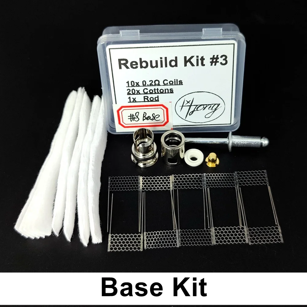 Rebuild Kit PnP Meshed Coil Kit With Cotton For PnP Series 0.2 Meshed Coils Rebuildable Base Deck DIY Tools