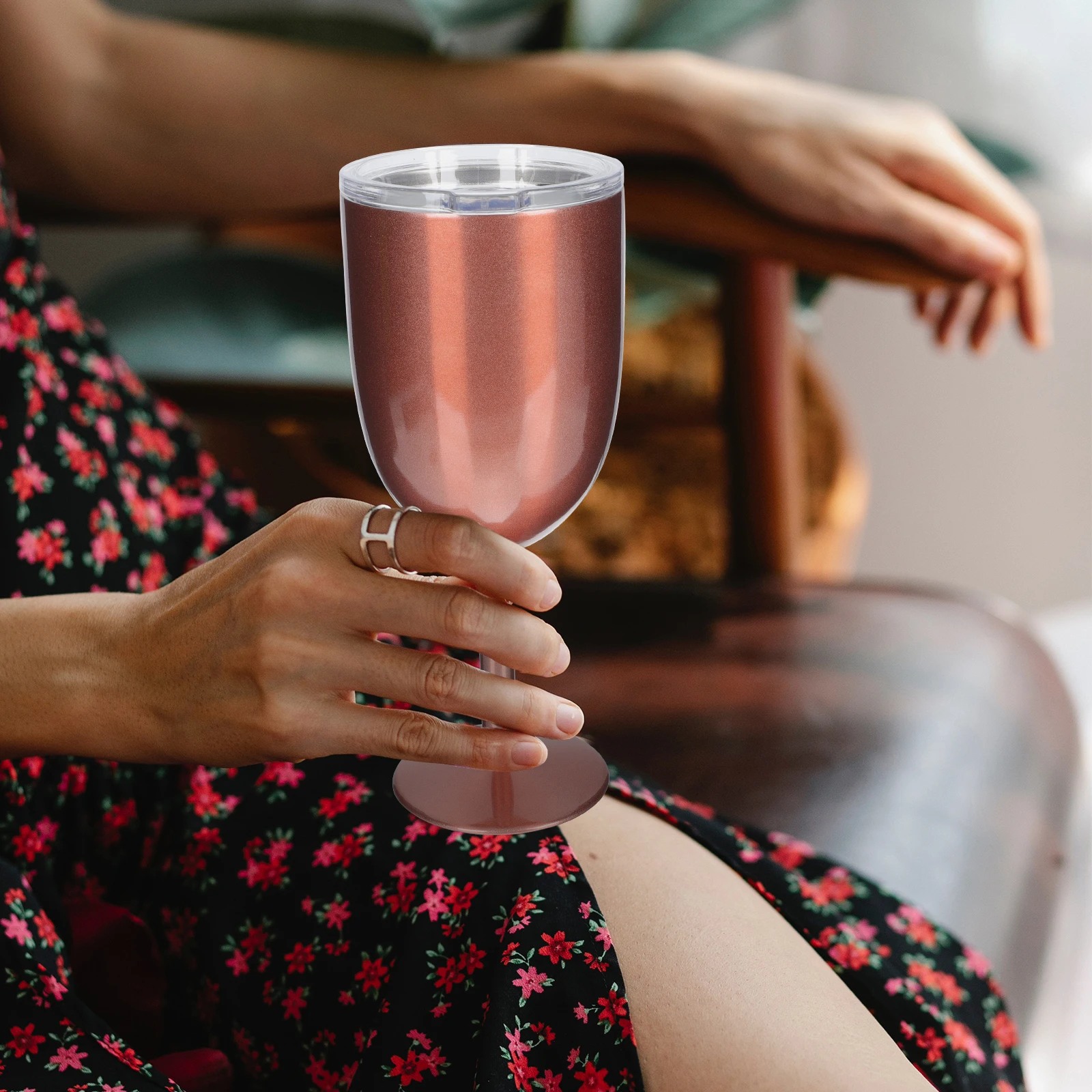 

Двухслойный бокал для вина из высококачественной нержавеющей стали, стильная легко чистящаяся бытовая чашка для воды, многофункциональная вечеринка, свадьба