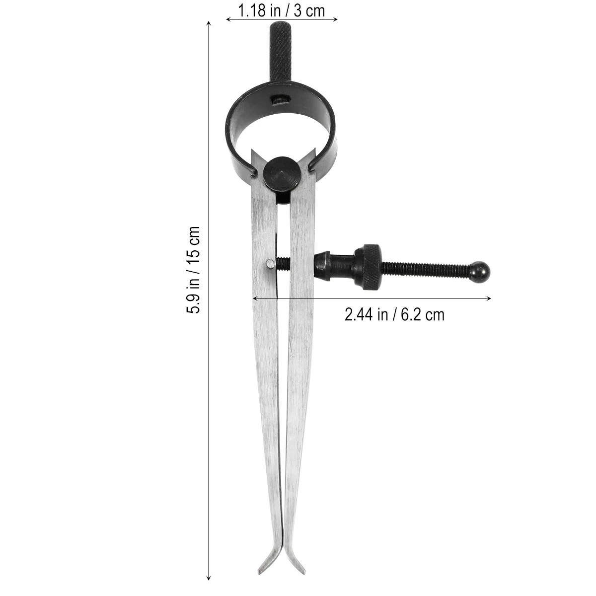 

Stainless Steel Divider Calipers 100Mm Rapid Adjust Spring Nut Fine Adjustment Measuring Tool Precise Distance Arc Drawing