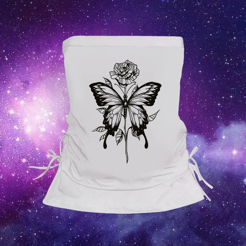 

Винтажная универсальная тонкая женская футболка Y2K Harajuku в стиле панк, сексуальная майка без рукавов, уличная одежда, креативные жилеты с принтом бабочки