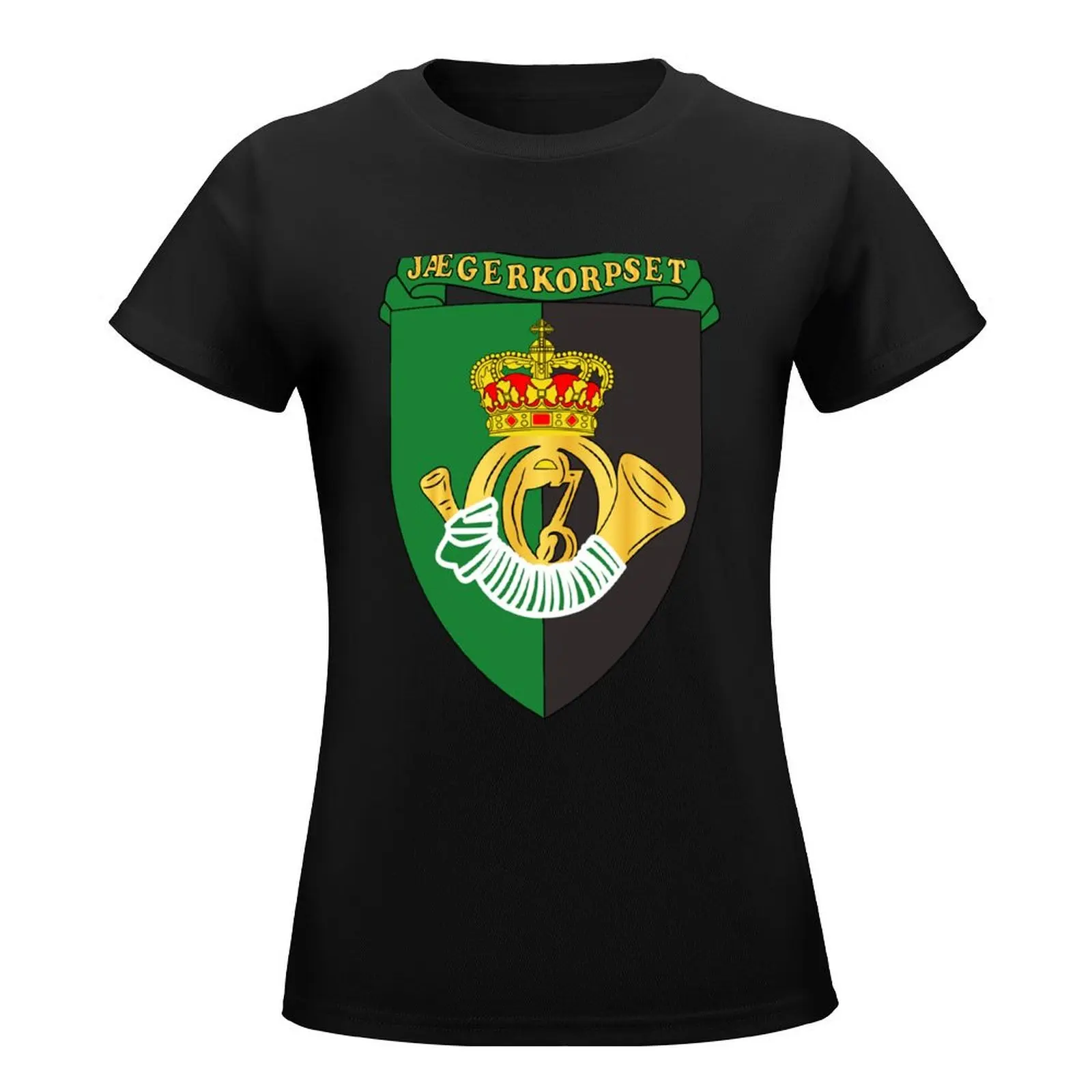 Denmark - Jaeger Corps - Special Opns Command wo Txt T-Shirt Female clothing summer clothes tops for Women