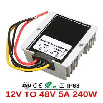 12 V až 48 V 12 V 24 V až 48 V 1 A-10 A Zvyšující DC měnič napětí Regulátor napětí Zvyšující zdroj napájení pro elektromobily CE 10 nejlepší prodej DC-DC měnič 12V na 48V - №9