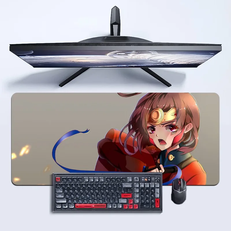 Cartoon Large Anti-skid and Dirt Resistant Anime Game E-sports Office Keyboard Pad Cartoon Desk  Mousepad Essential for Gamers