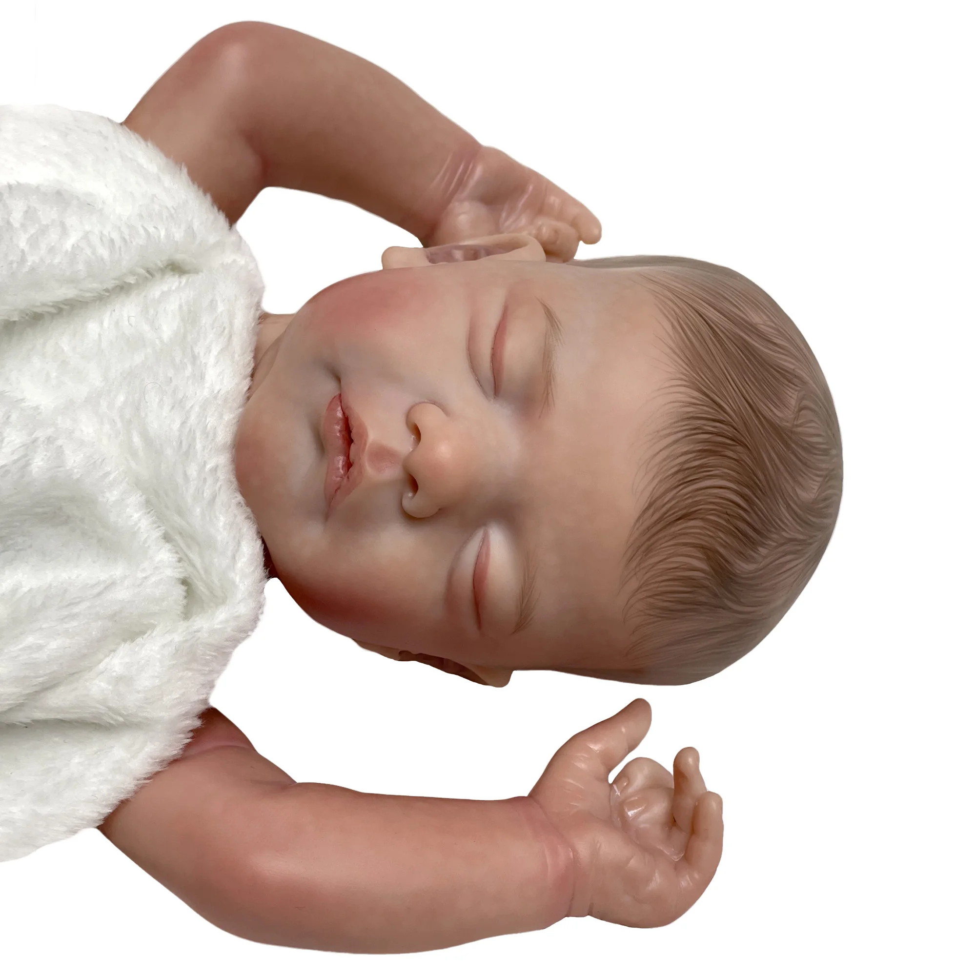 18" Sam Reborn Baby Dolls Kits Handmade Painted Unassembled Soft Vinyl Parts Lifelike Reborn Doll Kit Toys For Family